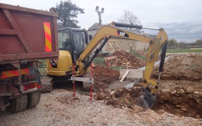 Début des travaux de construction