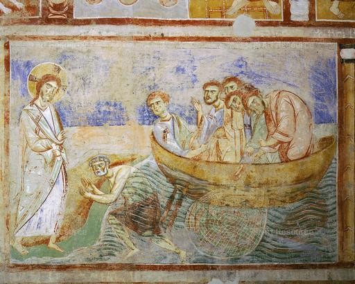 Fresque de la pêche miraculeuse